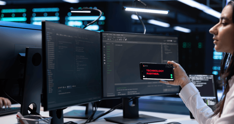 programmer-in-data-center-taking